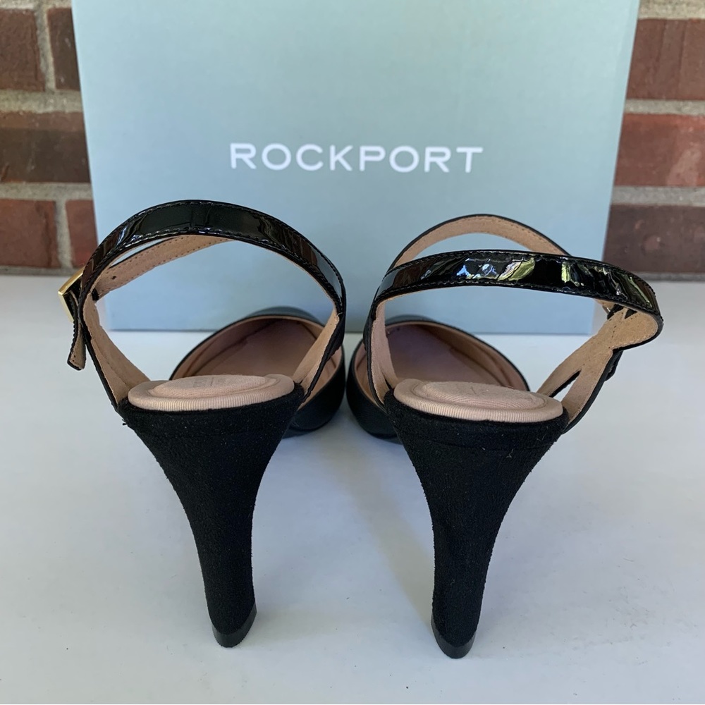 Rockport Womens Total Motion Black Sheehan 2 Piece Pointed Toe Heels US 10 M - Picture 6 of 11